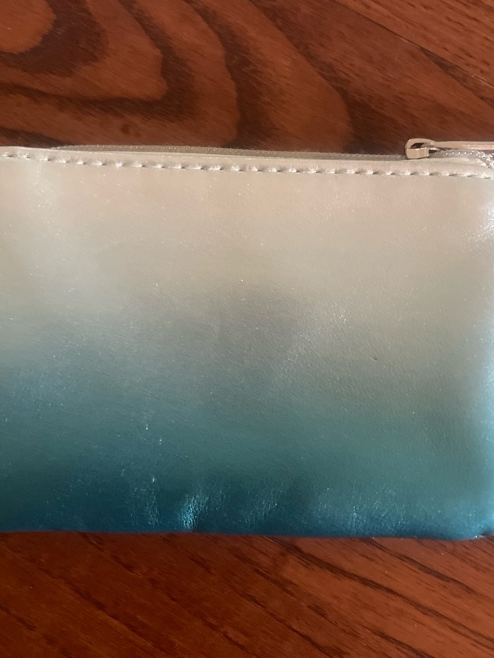Starbucks Metallic Silver Card Zip Wallet - Picture 2 of 3